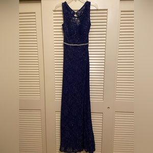 Navy Blue Jodi Kristopher Formal Dress